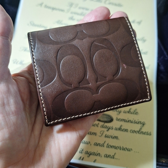 Coach Other - Coach Brown Leather Oragami Wallet